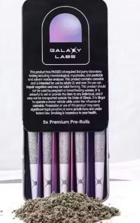 Photograph of product: Galaxy Labs - Pre Roll 5pk - Subzero 12