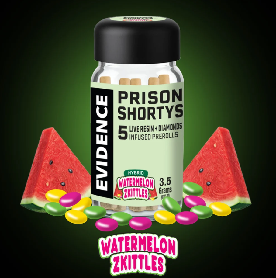 Photograph of product: PRISON SHORTYS - WATERMELON ZKITTLES