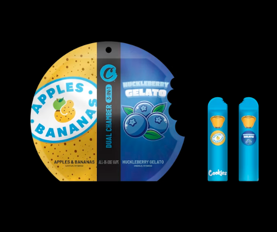 Photograph of product: [REC] Cookies | Apples and Bananas + Huckleberry Gelato | 2g 3-in-1 AIO