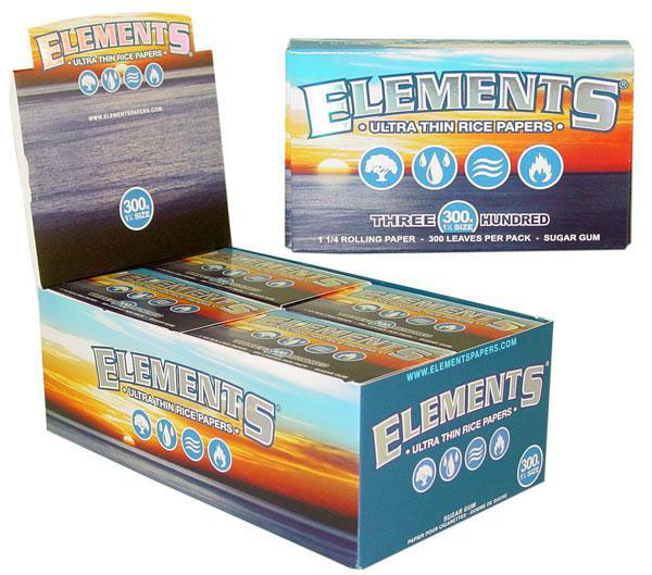 Photograph of product: Elements 300 Ultra Thin Rice Rolling Papers | 1.25"