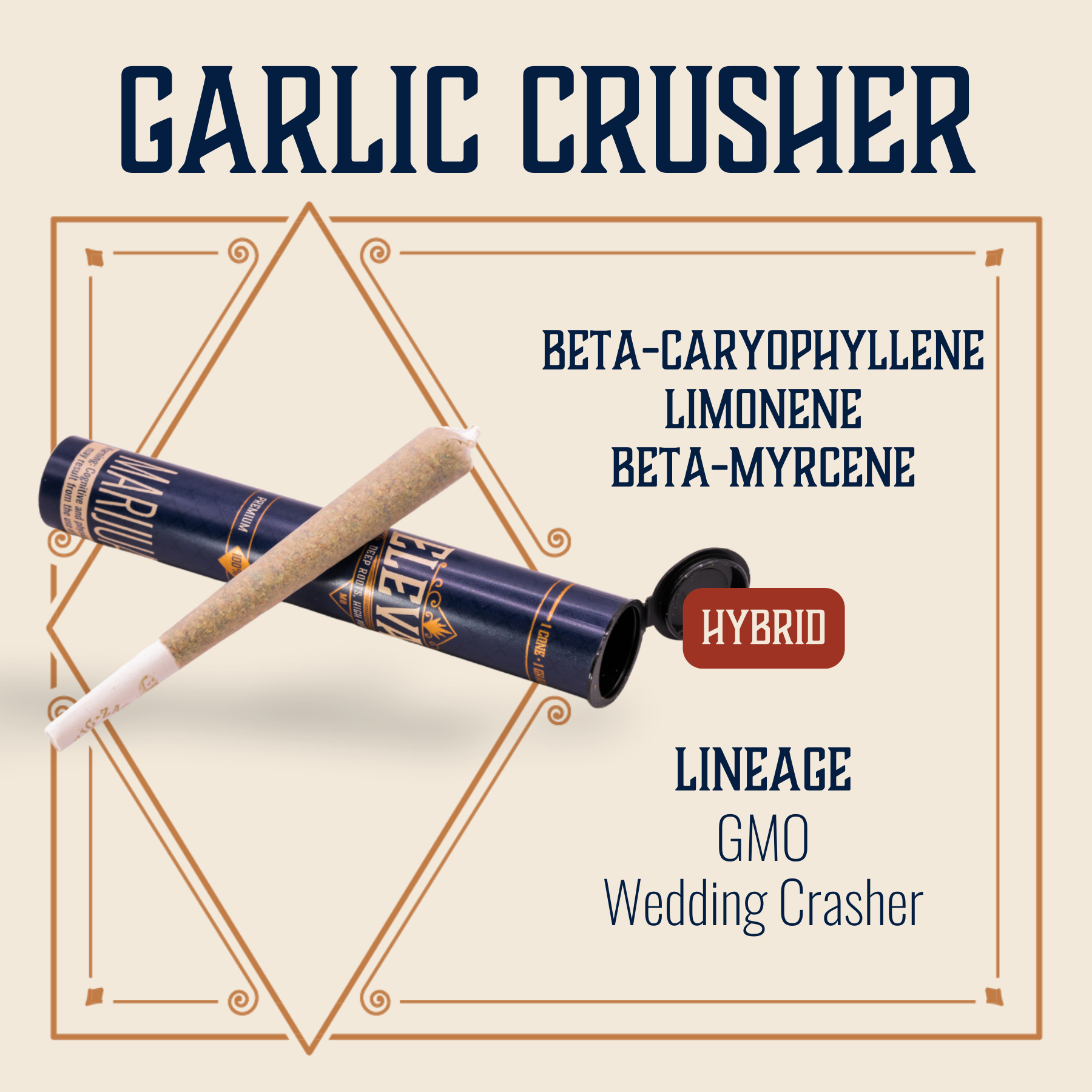 Photograph of product: Garlic Crusher Pre-Roll | 1g