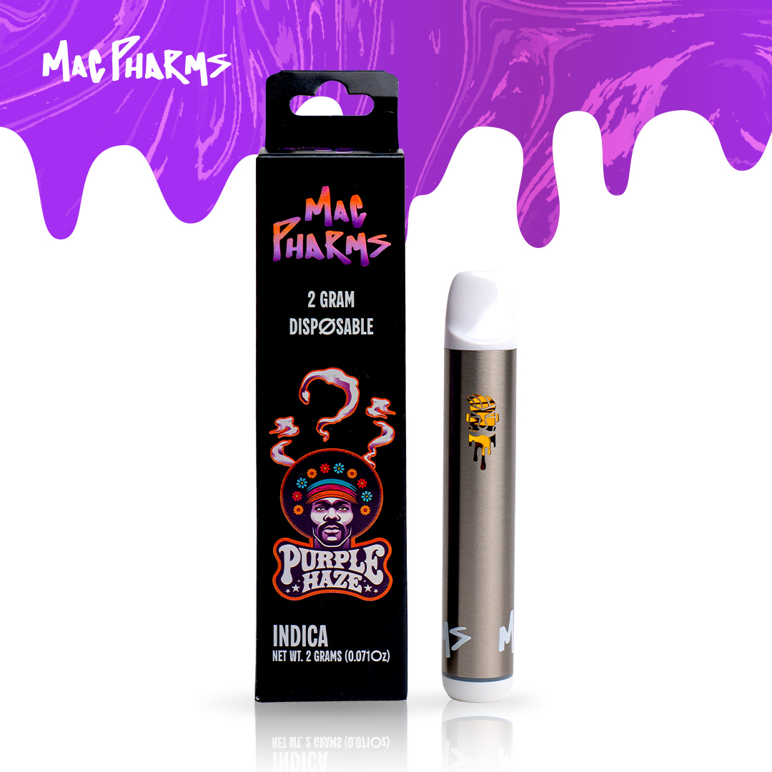 Photograph of product: Mac Pharms - Disposable - Purple Haze