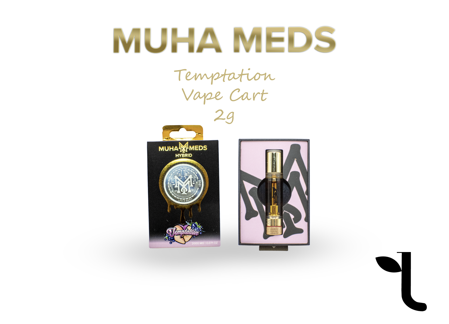 Photograph of product: Muha Med | Temptation Vape 2g Cart
