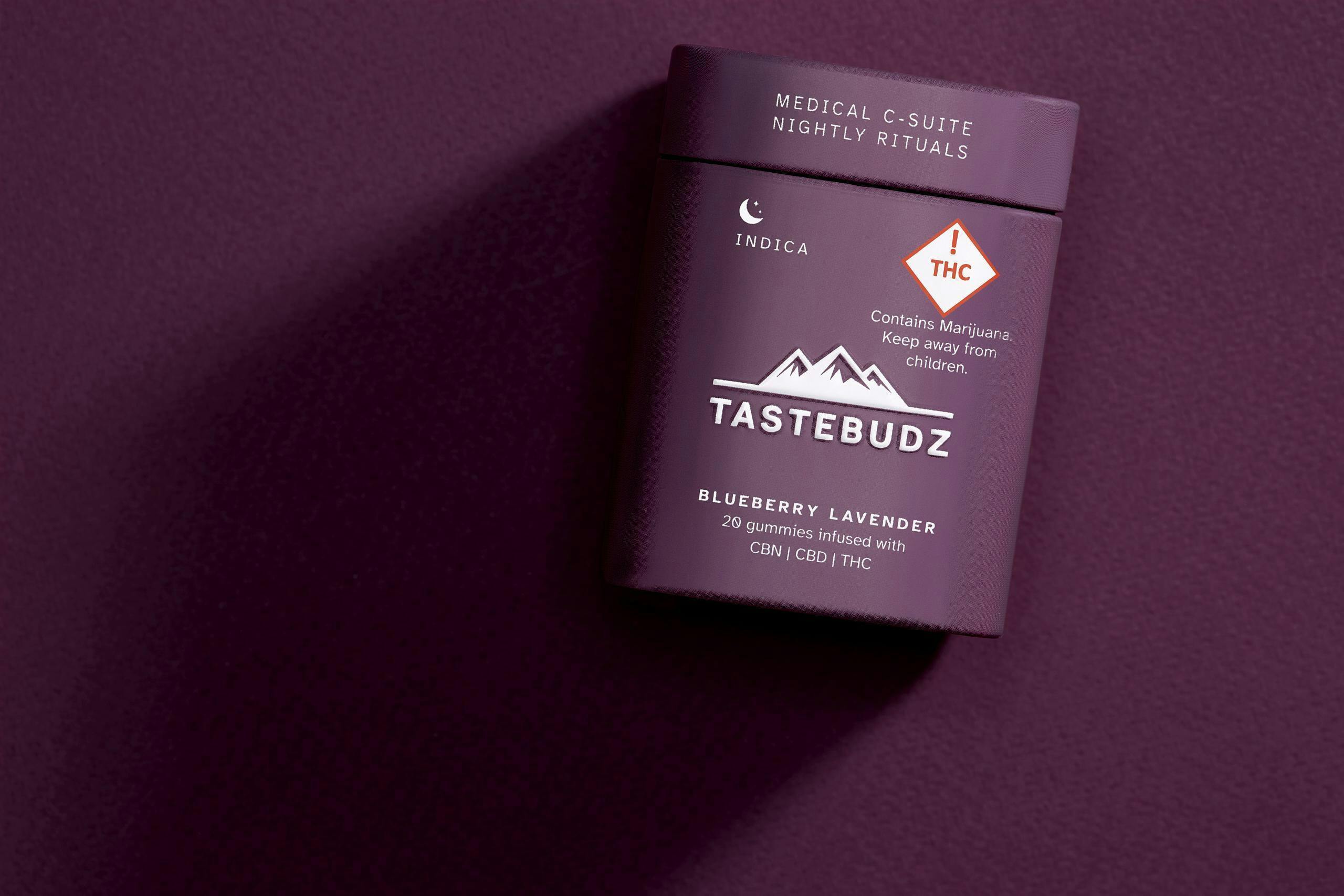 Photograph of product: Tastebudz Rosin Gummies 200mg - Nightly Rituals