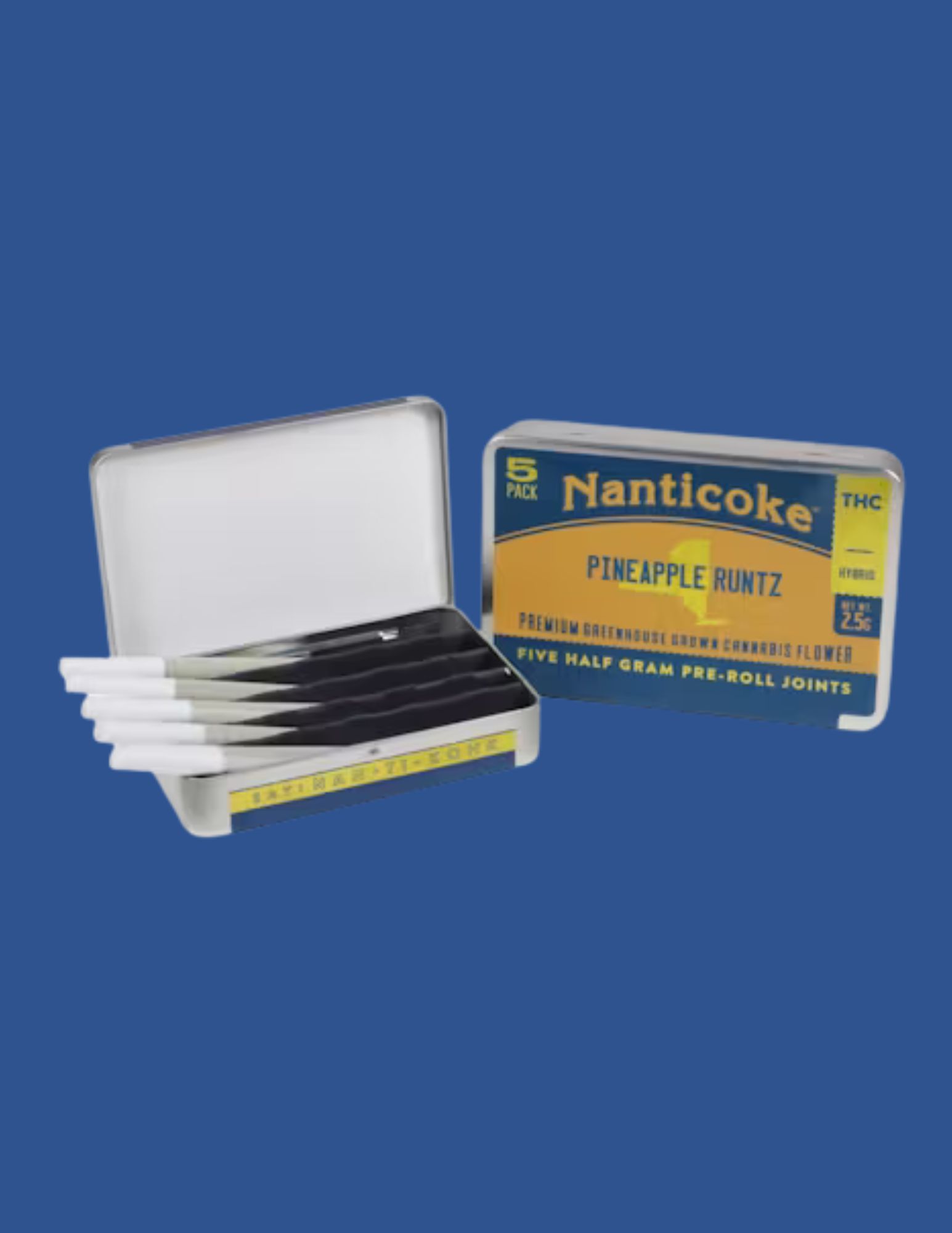 Photograph of product: Nanticoke | 5pk Preroll Pineapple Runtz