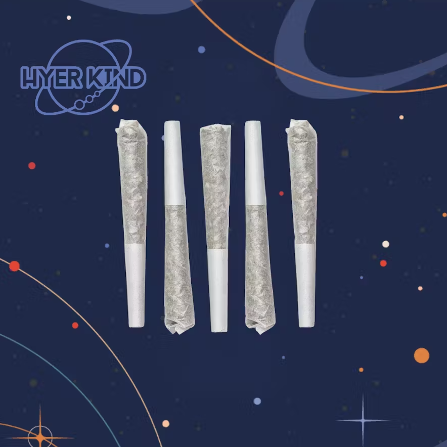 Photograph of product: Hyer Kind | Grape Bubblegum | Infused Pre-Roll 5pk | Hybrid