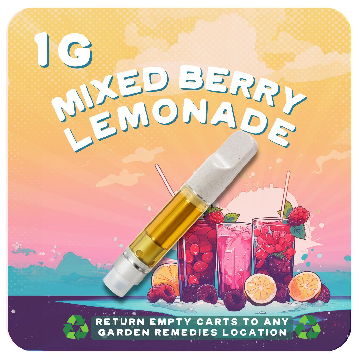 Photograph of product: Mixed Berry Lemonade | Distillate Cart | 1g