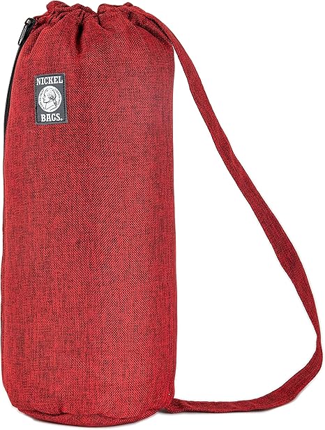 Photograph of product: 18" Drawstring Tube - Nickel Bag - Red