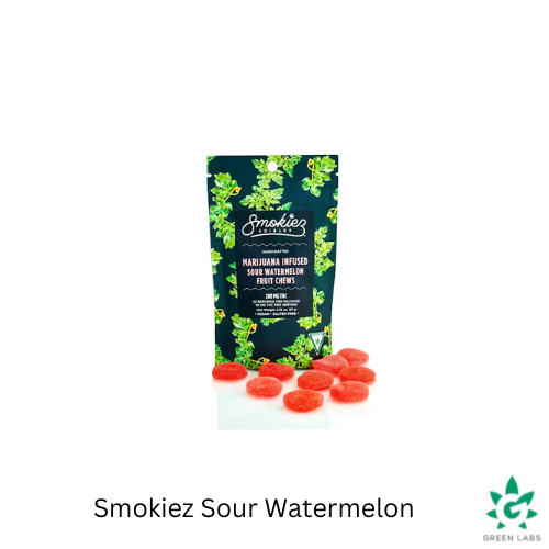Photograph of product: (REC) Smokies 200mg Gummies - Sour Watermelon - Hybrid