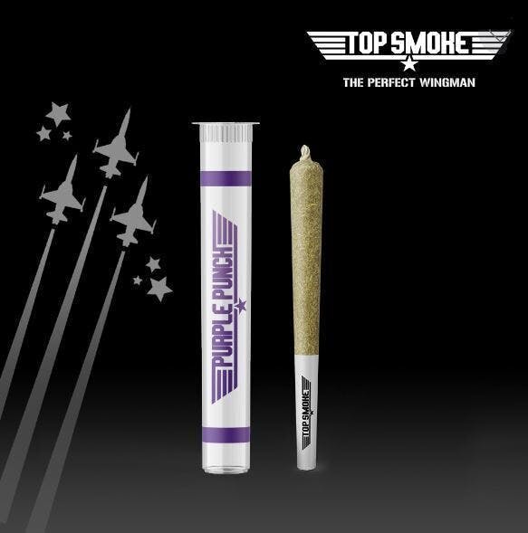 Photograph of product: Top Smoke| Purple Punch 1G Preroll