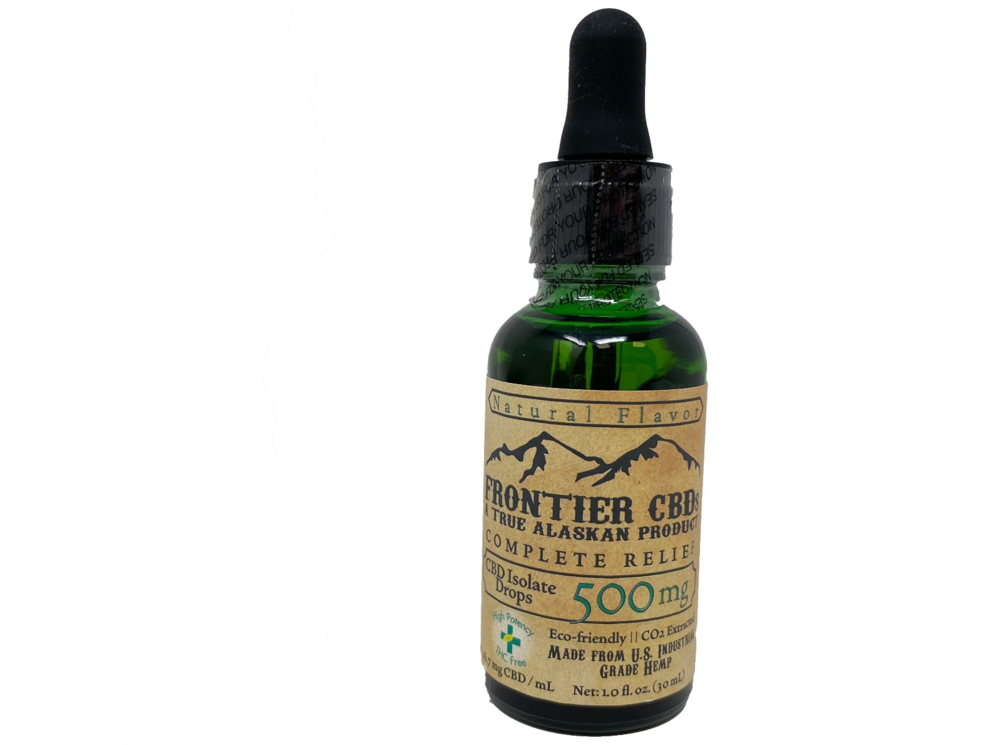 Photograph of product: CBD Tincture Drops by Frontier CBDs- Natural Flavor