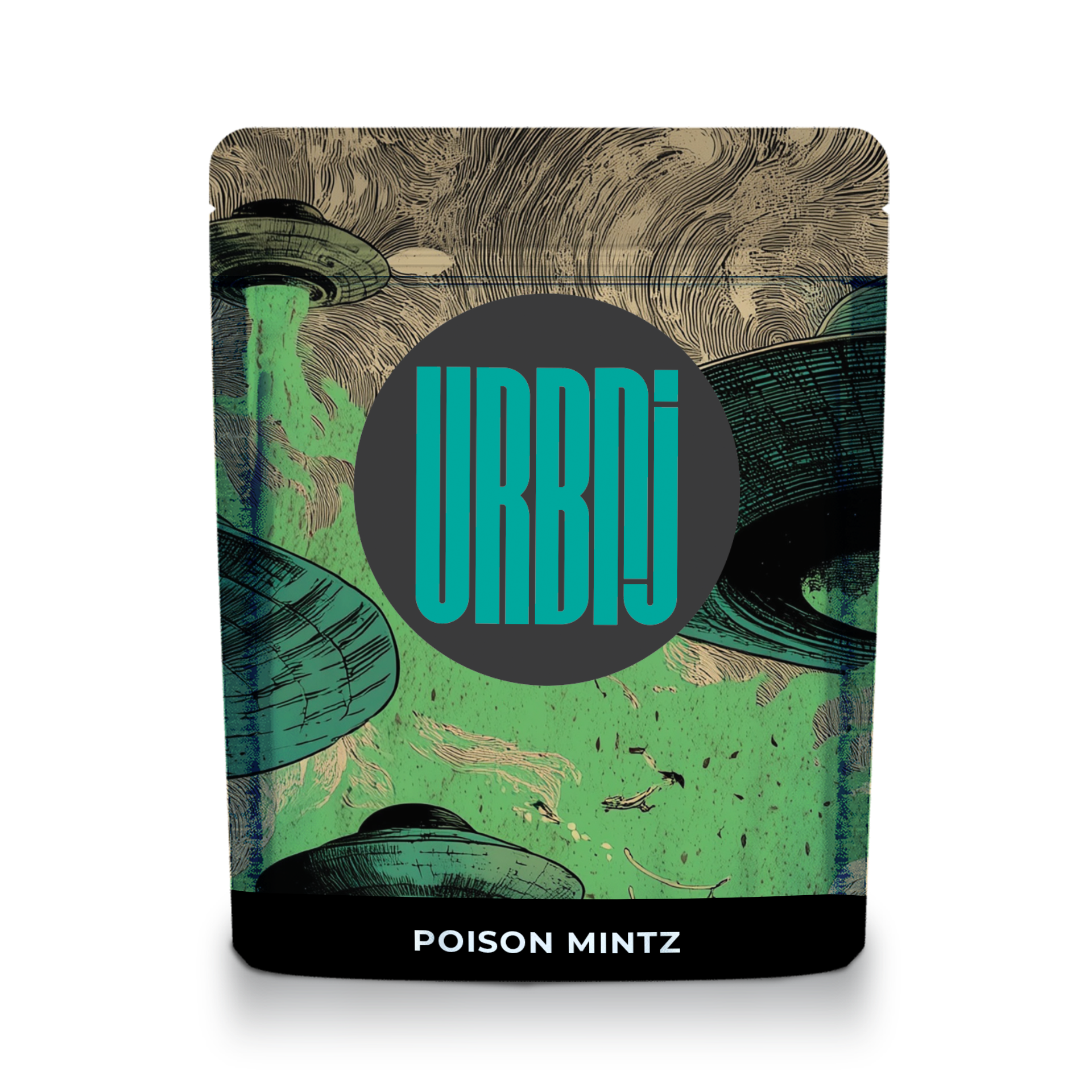 Photograph of product: URBNJ - Poison Mintz - Small Buds - (I) - 14g