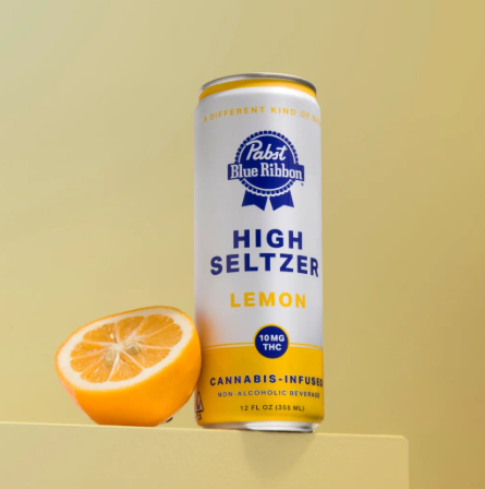 Photograph of product: Pabst - High Lemon - 10mg Infused Seltzer