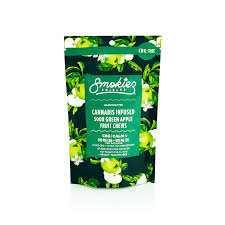 Photograph of product: Smokiez - Sour Green Apple 1:1 TH-oui/CBG - 10Pk