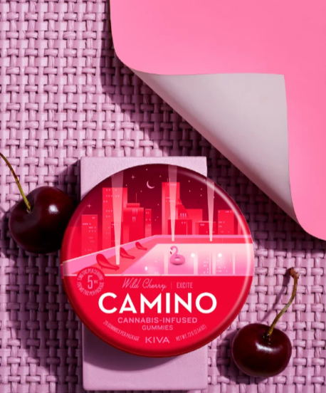 Photograph of product: CL Kiva Camino Gummies - Wild Cherry 100mg