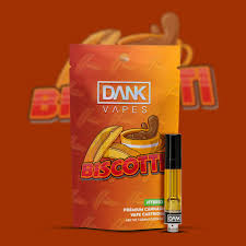 Photograph of product: DANK VAPES | BISCOTTI | CARTRIDGE | 1G