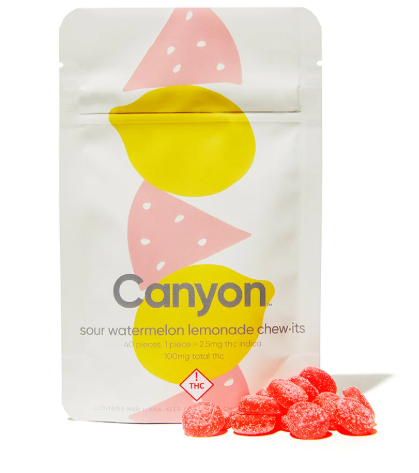 Photograph of product: Canyon - Chew IT - Fun Size - Watermelon Lemonade (S) 25mg