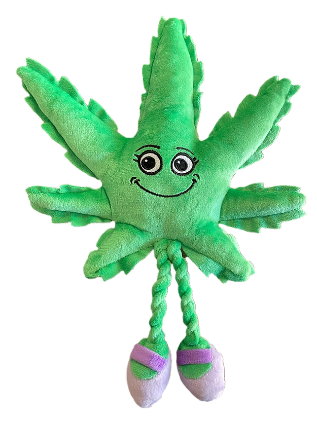 Photograph of product: Mary Jane the Oui'd Leaf Dog Toy