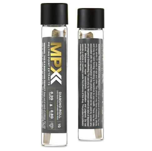 Photograph of product: MPX | OC Tang | Diamond Infused Pre-Roll | 1g