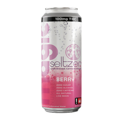 Photograph of product: 100mg Berry Seltzer