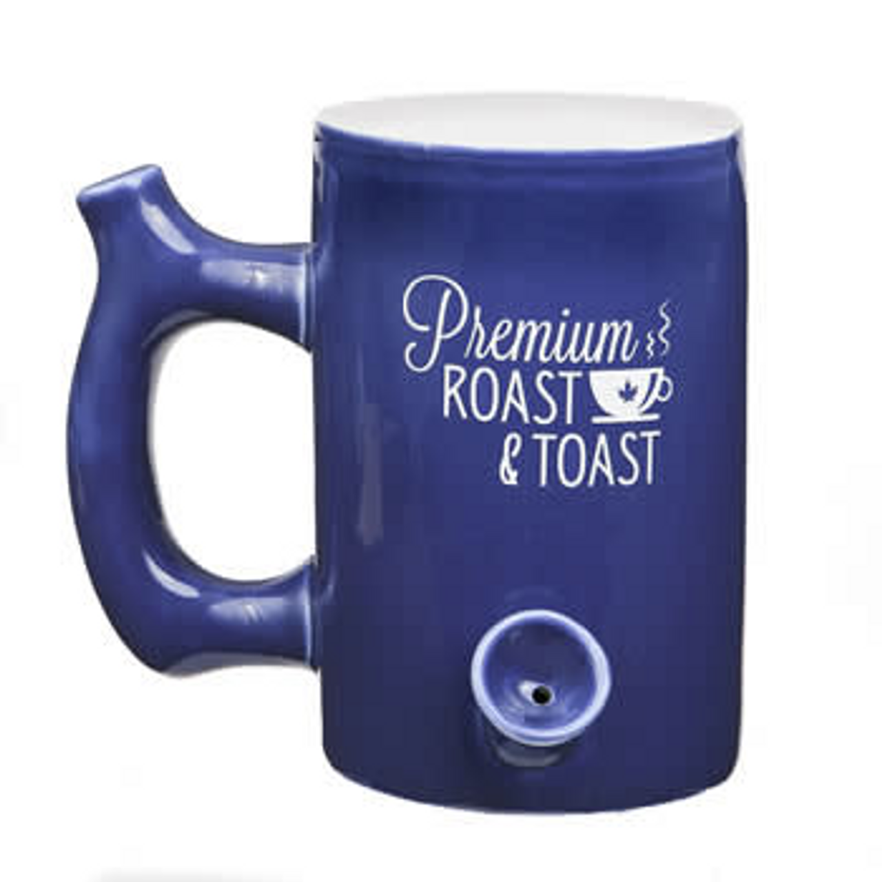 Photograph of product: BLUE ROAST N TOAST CERAMIC MUG PIPE COMBO