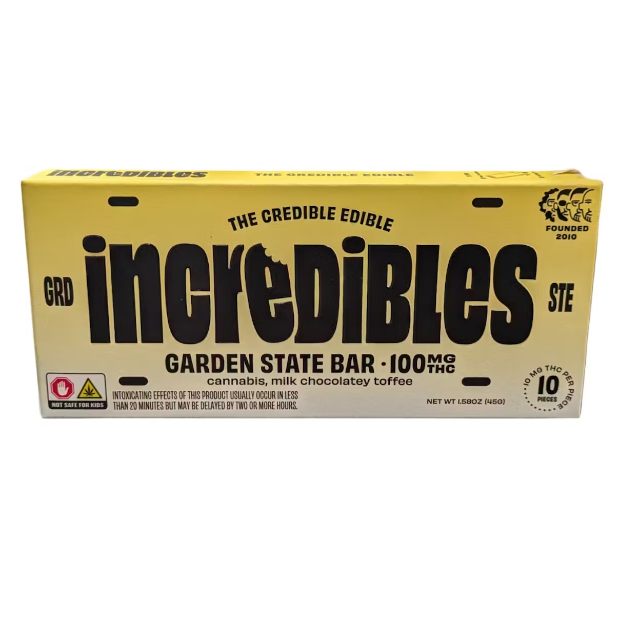 Photograph of product: Incredibles | Garden State Chocolate | 100mg