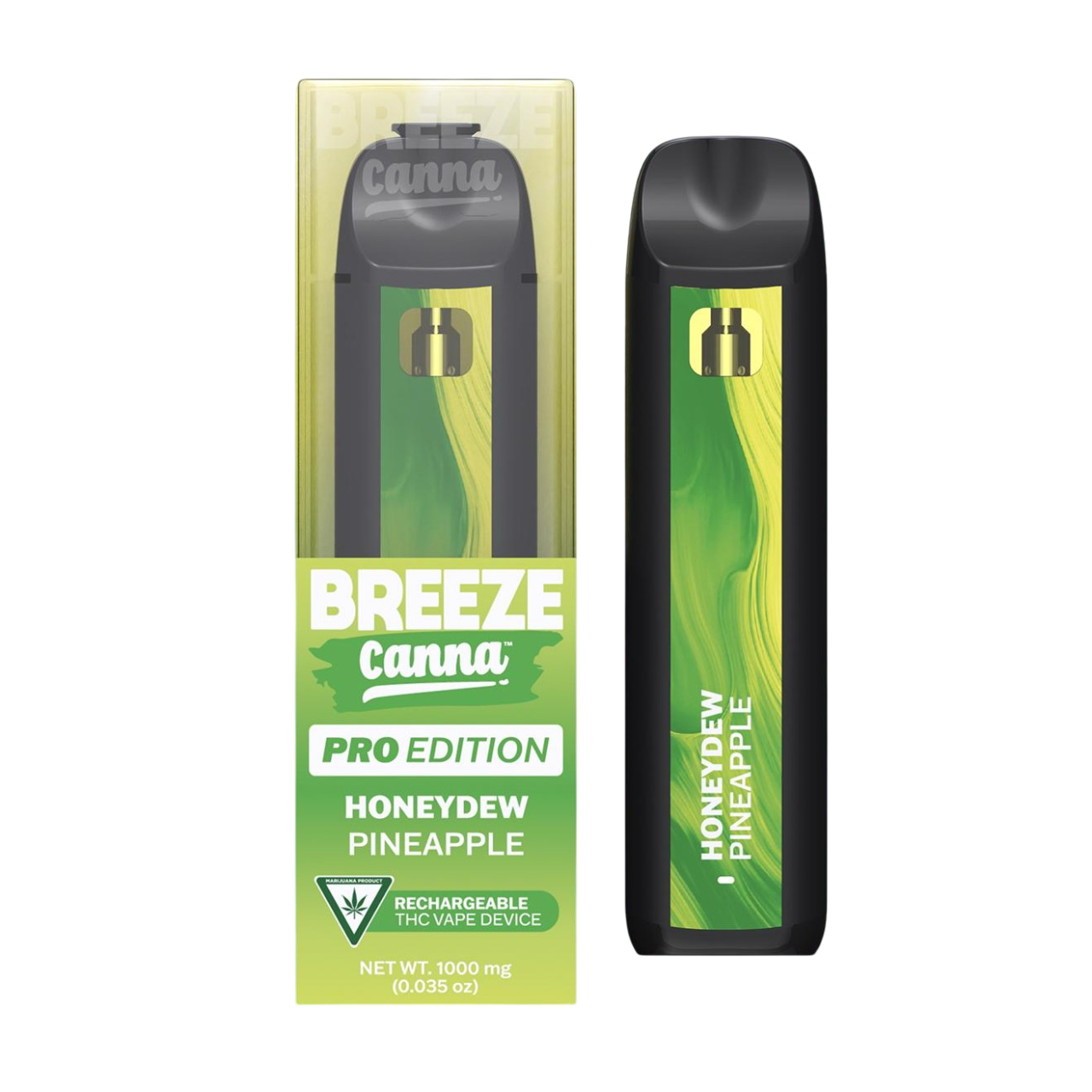 Photograph of product: Breeze PRO Honeydew Pineapple All-In-One Vape | 1g