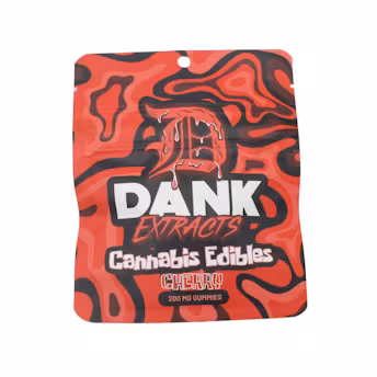 Photograph of product: Dank - 200mg Gummies (4x50mg) - Cherry
