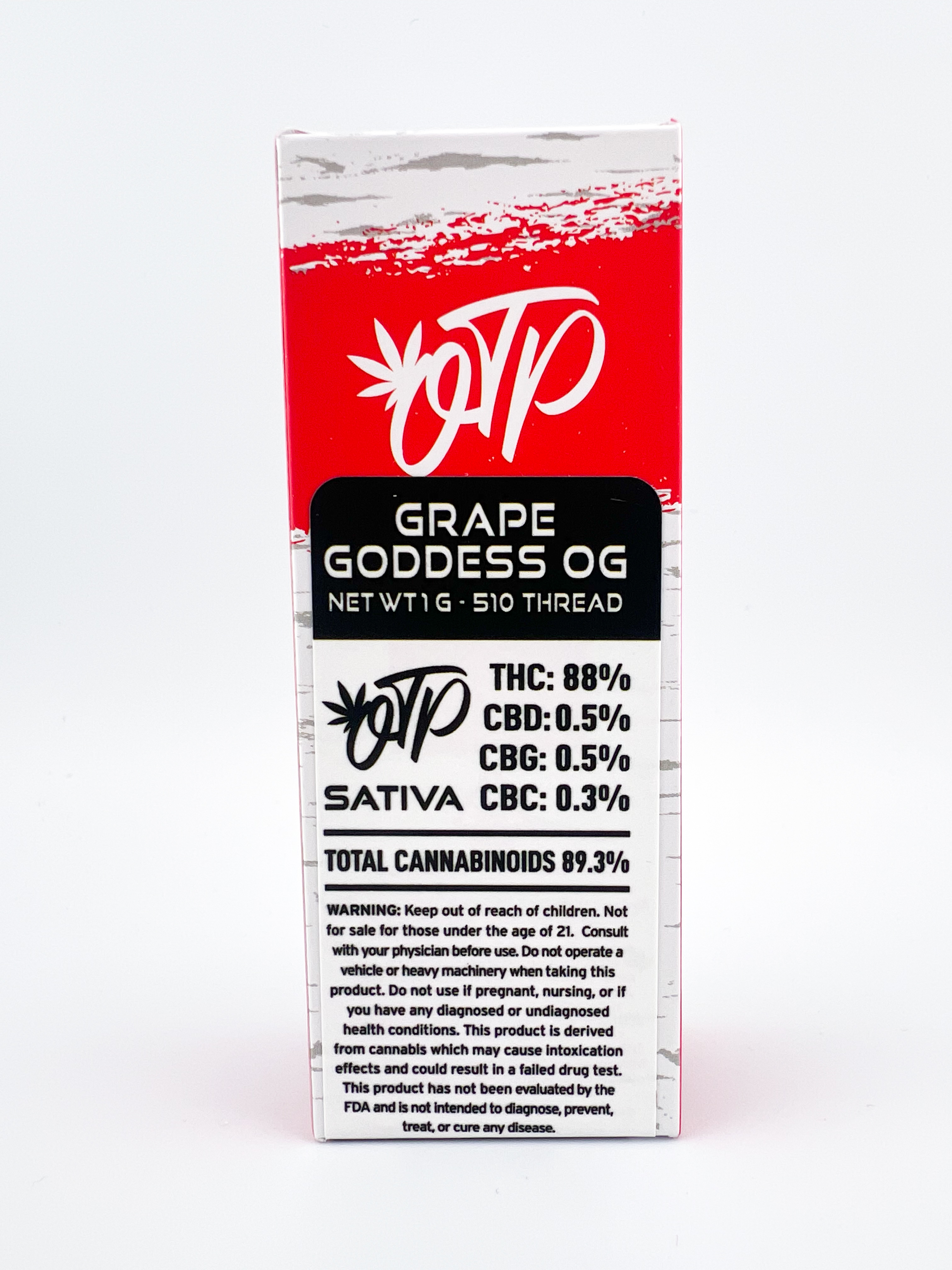 Photograph of product: Off The Path - Grape Goddess OG - Oui'd - 510 Threaded Cartridge