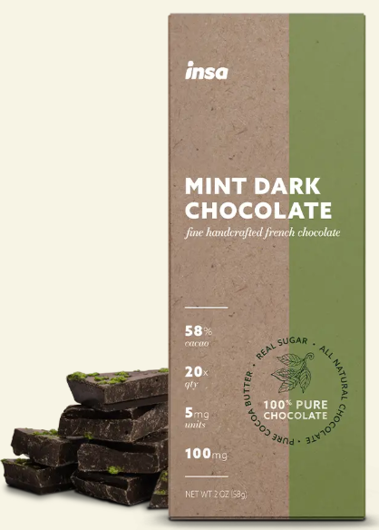 Photograph of product: FSO Dark Chocolate Mint | Chocolates | 100mg