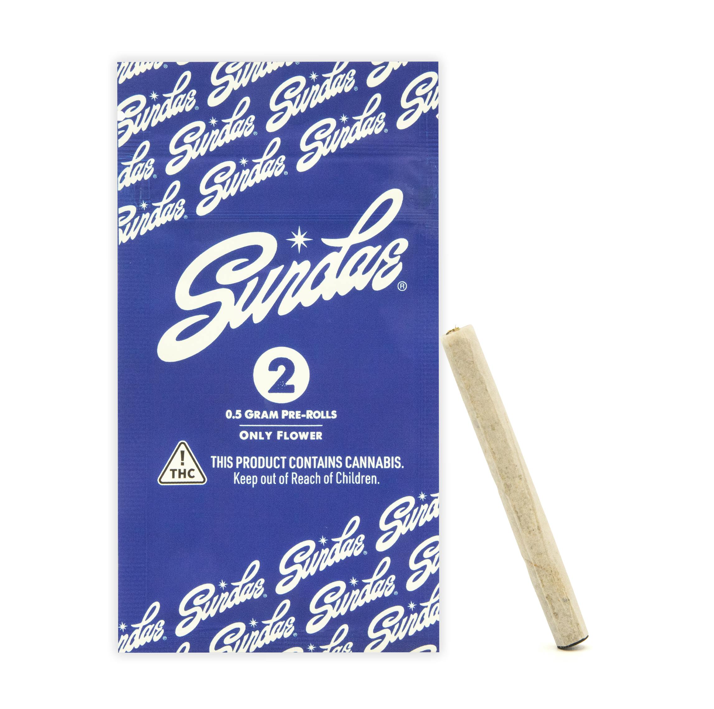 Photograph of product: STRAWBERRY SMOOTHIE PRE-ROLL 2PK [1G]