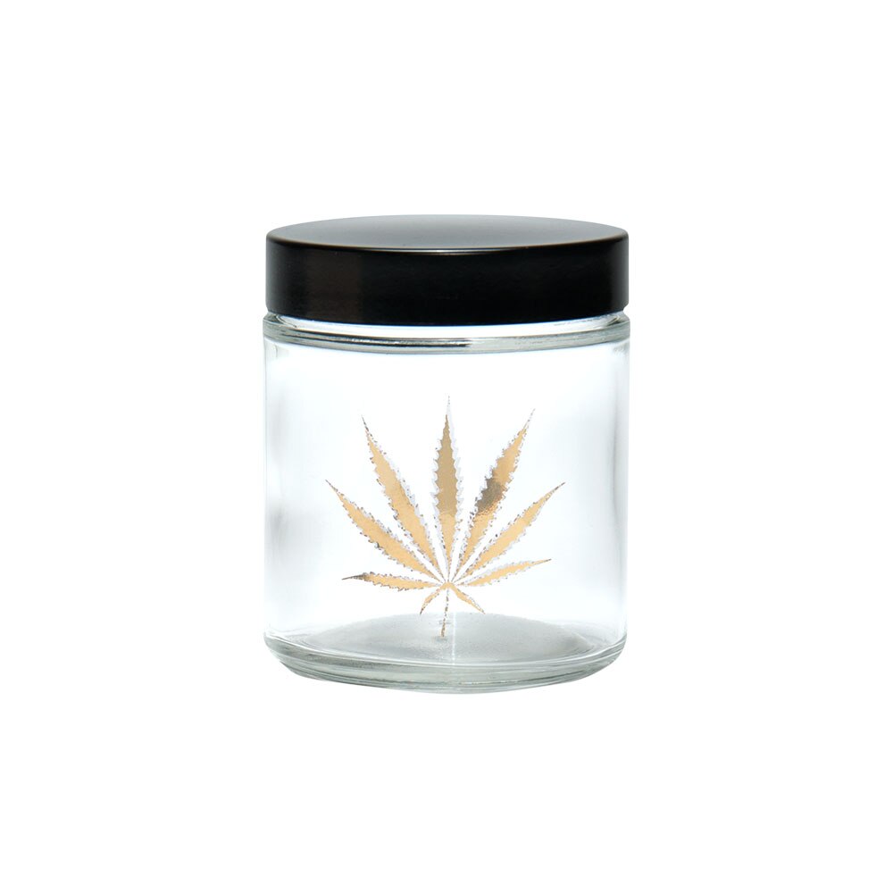 Photograph of product: Gold Leaf Stash Jar - SM