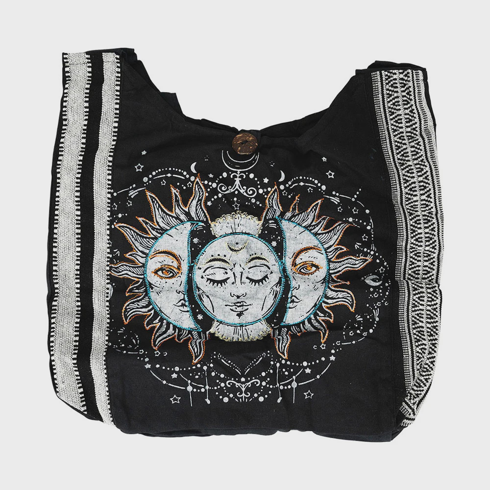 Photograph of product: Thread Heads | Striped Sun and Moon Sling Bag