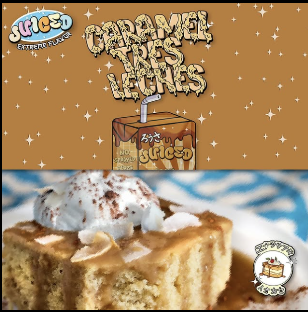 Photograph of product: Juiced- Caramel Tres Leches- Prepackaged Eighth - 3.5g