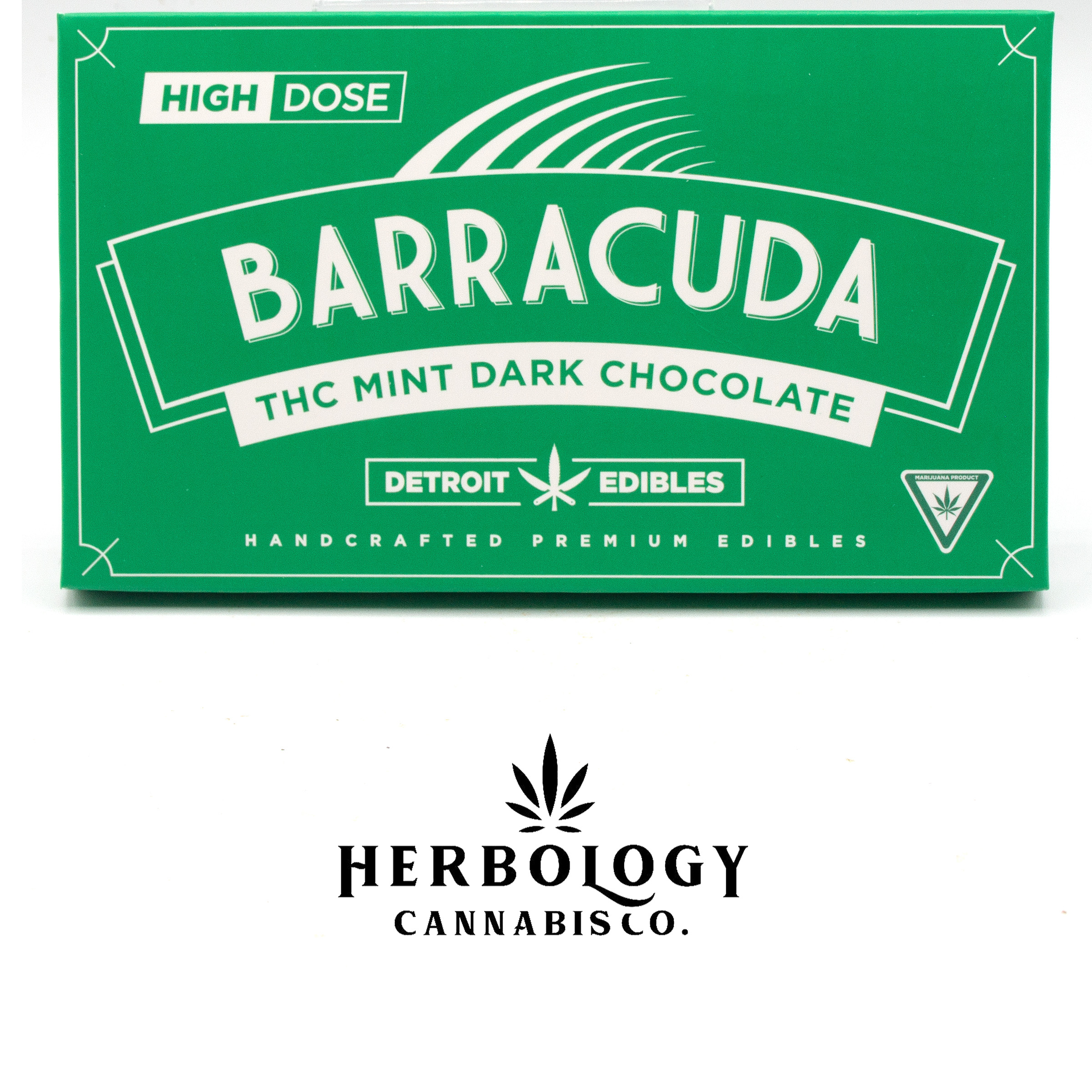 Photograph of product: Detroit Edibles | Barracuda Bar | Dark Mint | 200mg