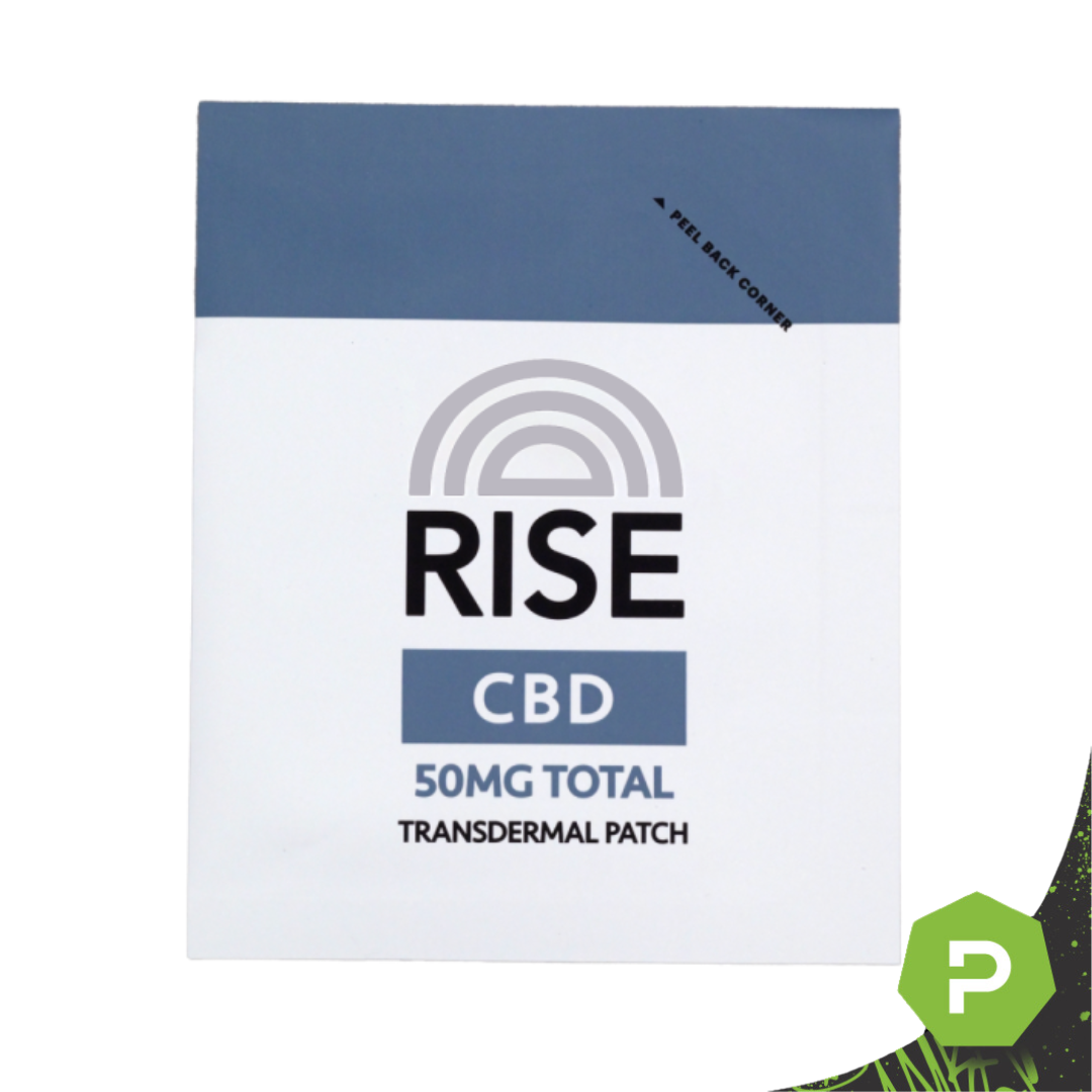 Photograph of product: RISE | 50mg Transdermal Patch | CBD