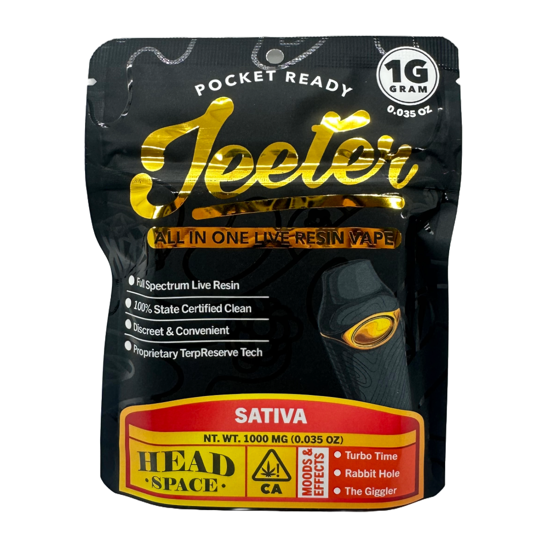 Photograph of product: JEETER - DISPOSABLE (LIVE RESIN) - SATIVA - VORTEX