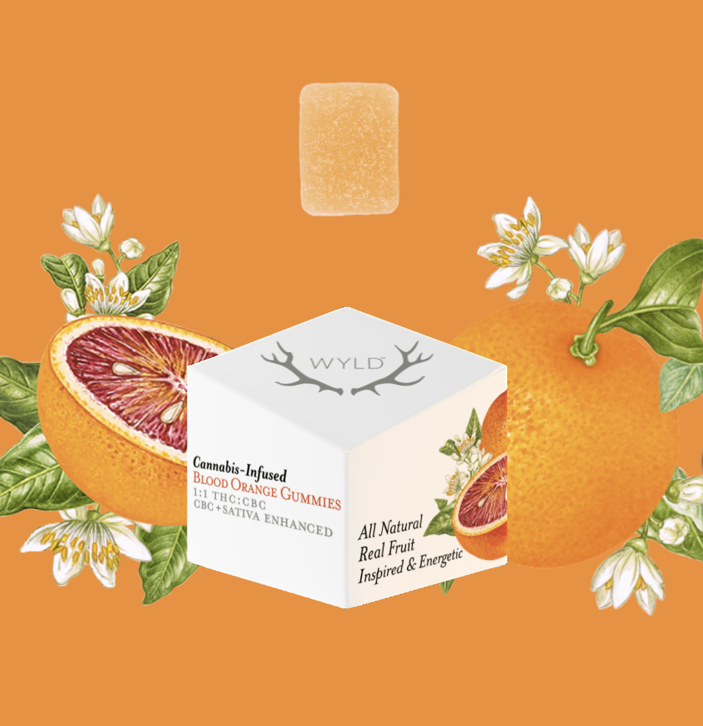 Photograph of product: Wyld - Blood Orange 1.1 CBC TH-oui 100mg - Oui'd