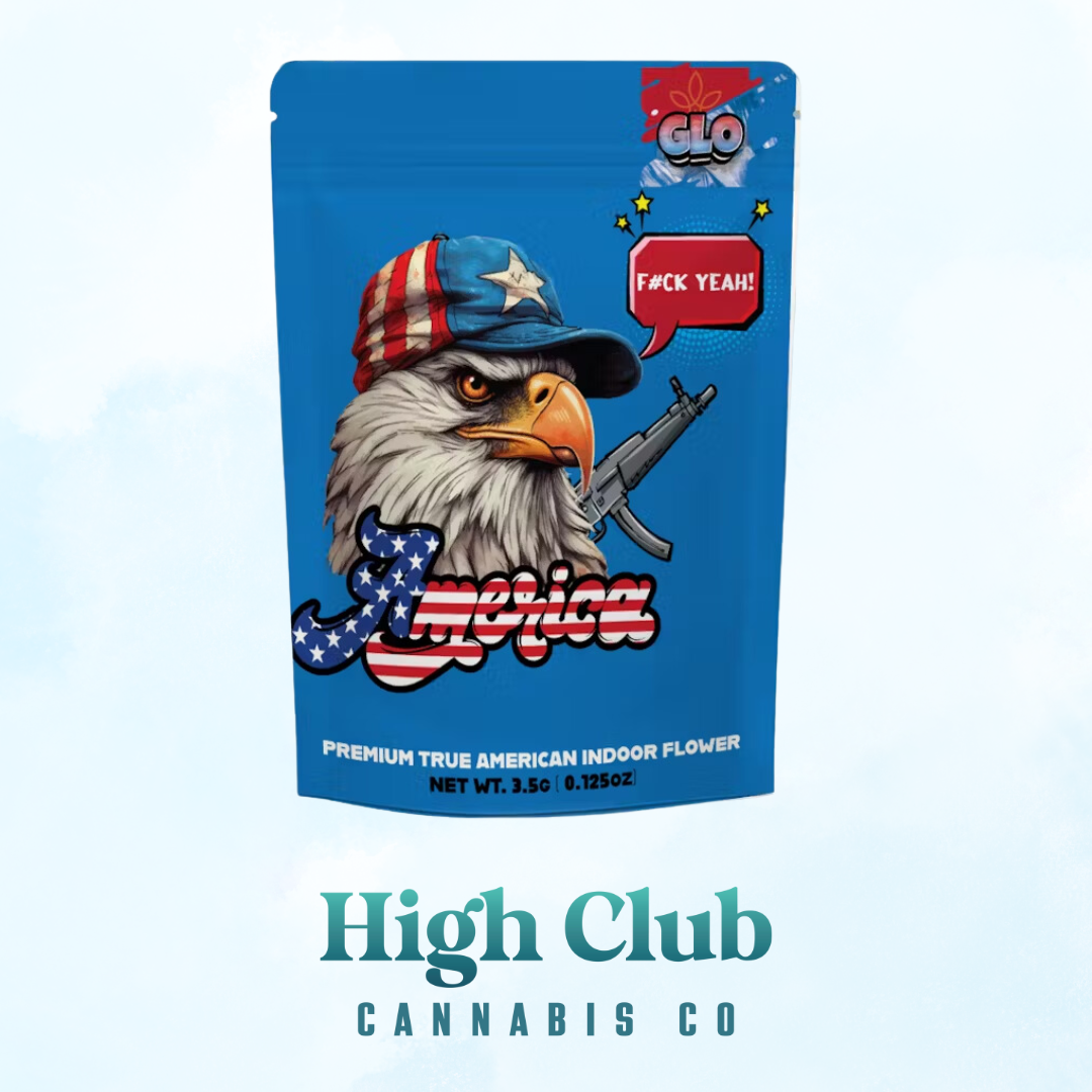 Photograph of product: GLO Farms | America F#CK Yeah! Prepackaged - 3.5g
