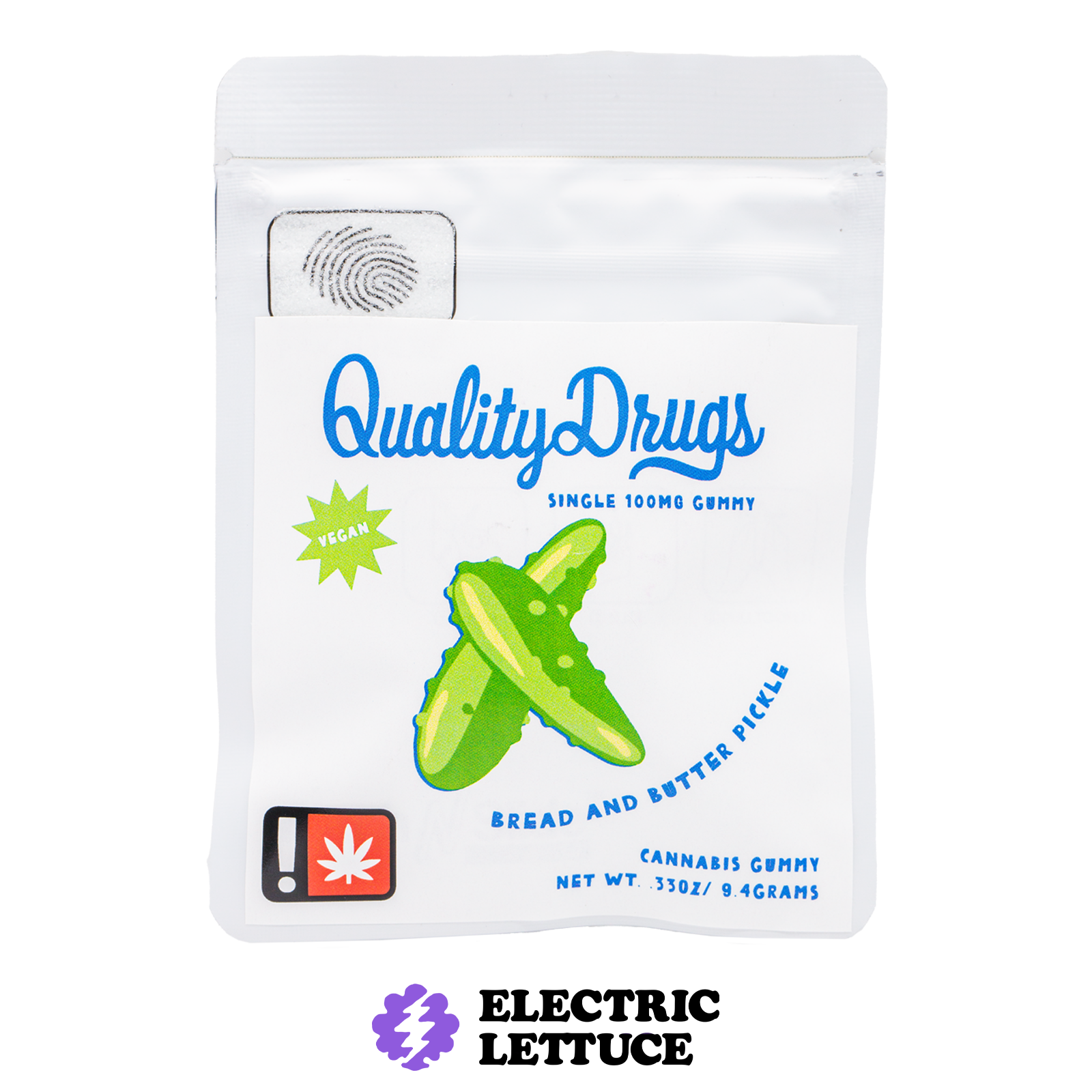 Photograph of product: Quality Drugs Bread and Butter Pickle Single Gummy 100mg