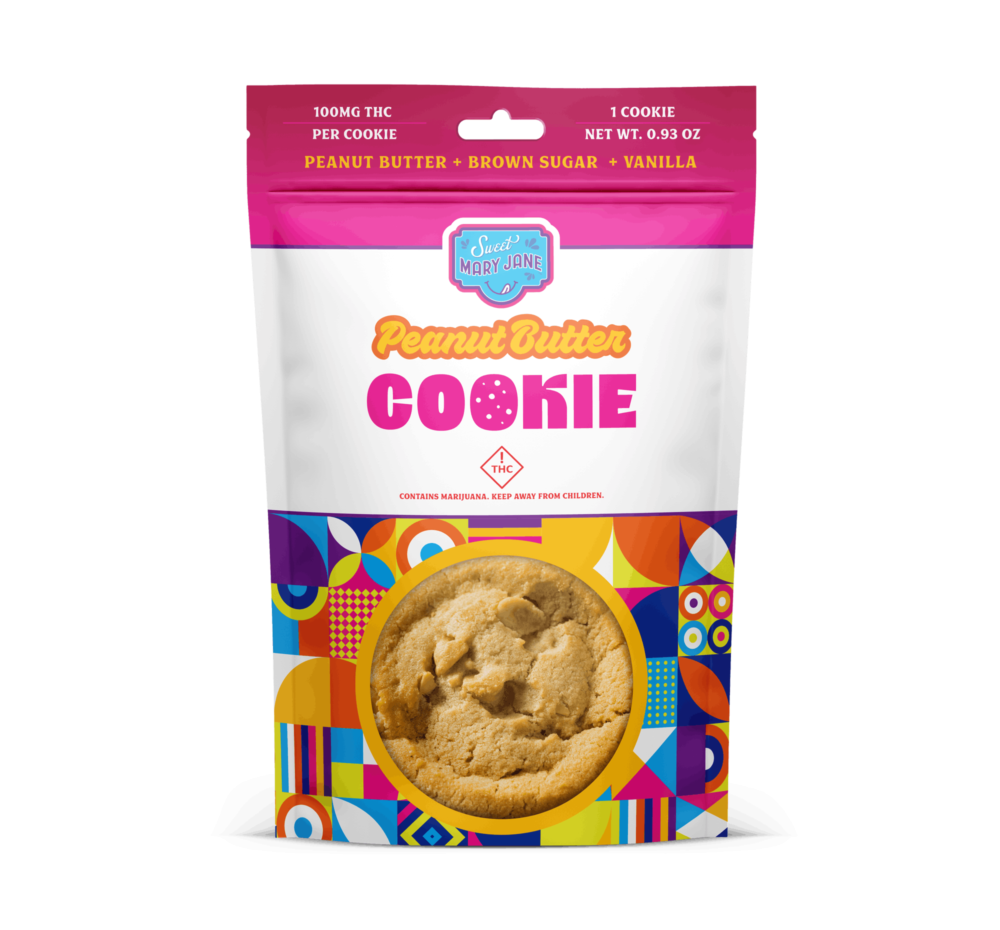 Photograph of product: Sweet Mary Jane - Peanut Butter Cookies 100mg - Tax Included