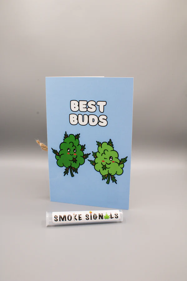 Photograph of product: Greeting Card- Best Buds with Doob Tube