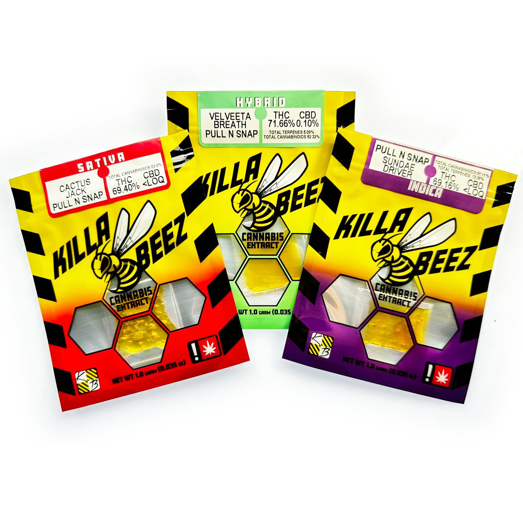 Photograph of product: Killa Beez > Shatter > Pull N Snap > Gary Berry