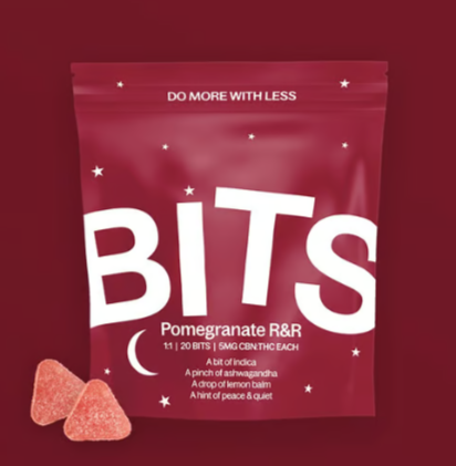Photograph of product: BITS | Pomegrante R&R 1:1 | 20pk/100mg