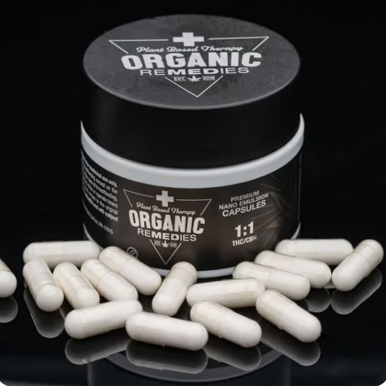 Photograph of product: 1:1 Nano Capsules | 10mg TH-oui : 10mg CBD | 20pk