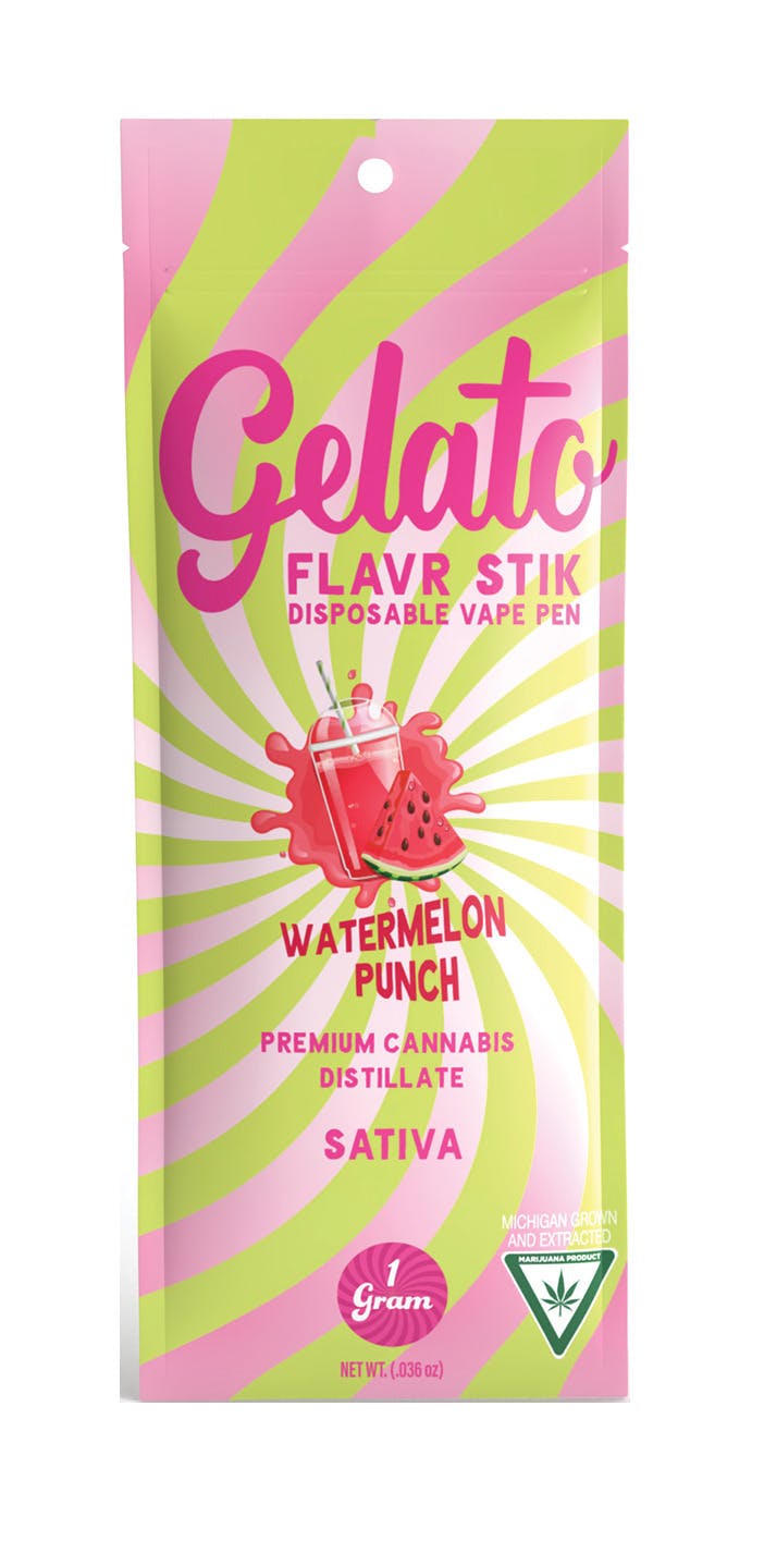 Photograph of product: Gelato Disposables 1g Watermelon Punch