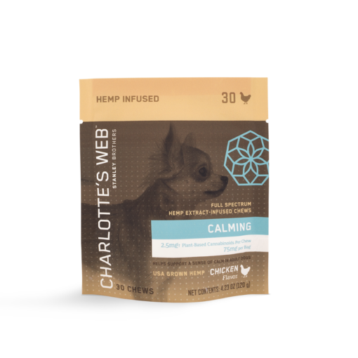 Photograph of Product: Pet CBD - Charlotte's Web - Soft Pet Chews (2.5mg/ea) 75mg/package - Calming $20