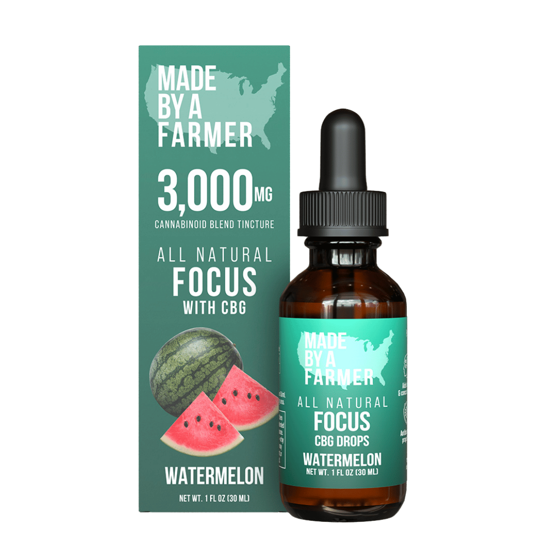 Photograph of product: Focus Watermelon | 3000MG CBG All Natural Tincture
