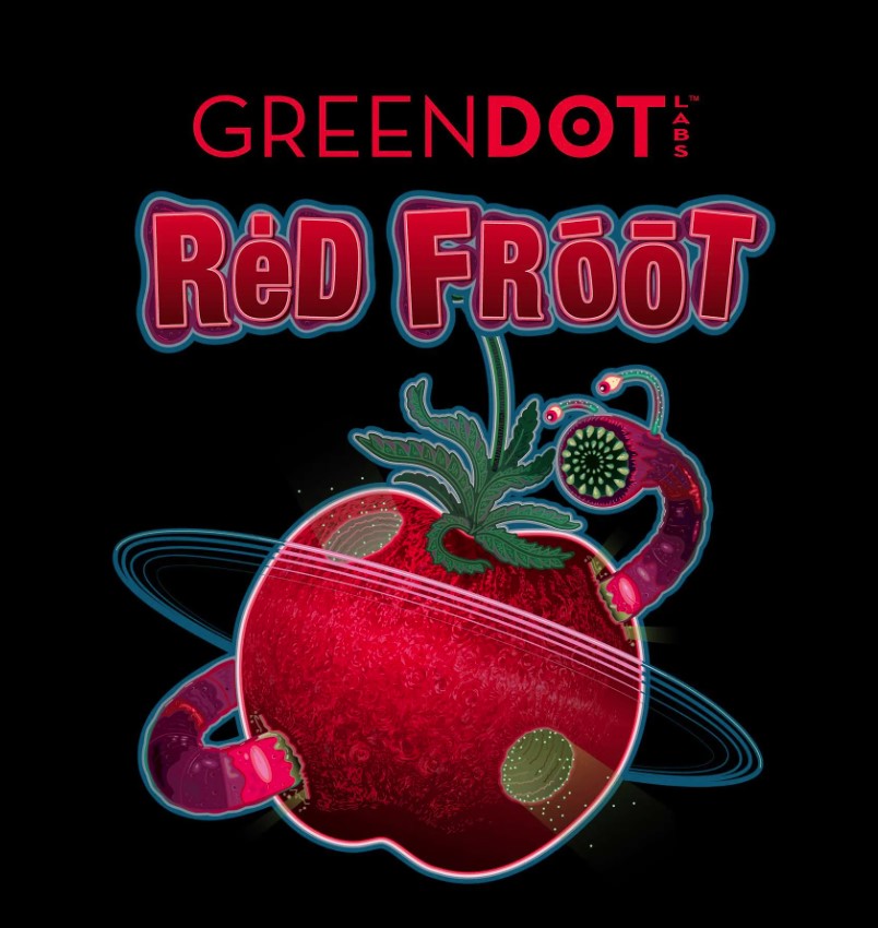 Photograph of product: Green Dot Bud | Red Froot (H) - 3.5g