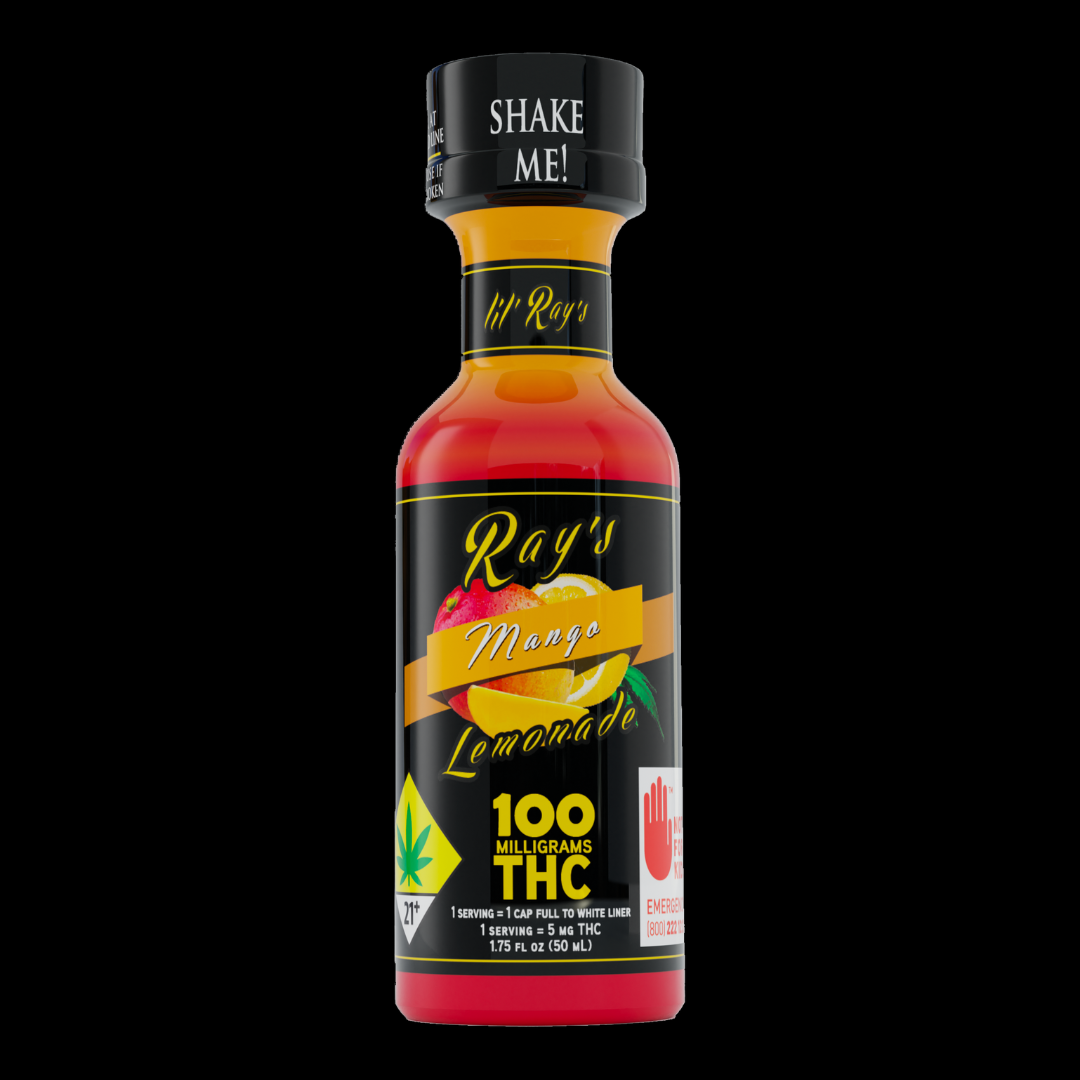 Photograph of product: Mango 100mg 1.75oz Beverage Lil Ray's Lemonade